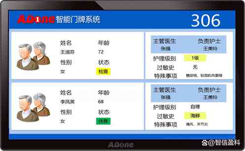 智能电子门牌助力养老院数字化管理